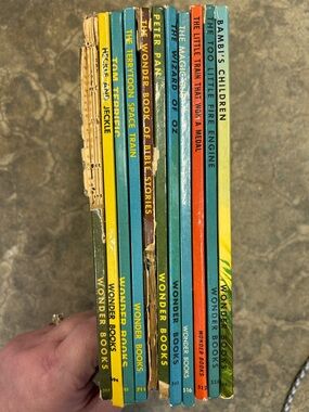 Wonder Books Set of 11 Vintage Mixture of Titles Childrens Books